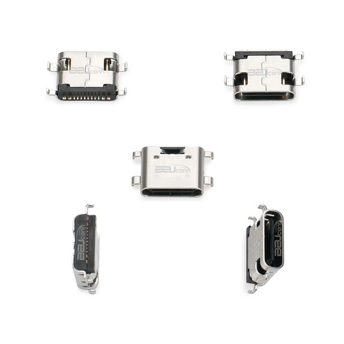 TYPE-C 16PIN　母座沉板1.0　L=6.5--(UC.01.31-11-0008)_调整大小