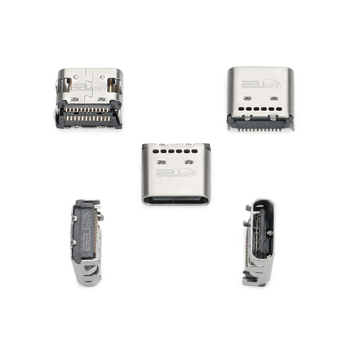 TYPE-C 24P 母座 L=7.9 双排 SMT有柱--（UC.01.52-1F-0004）_调整大小